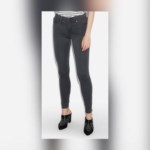 Express High Rise Stretchy Gray Jean Legging
